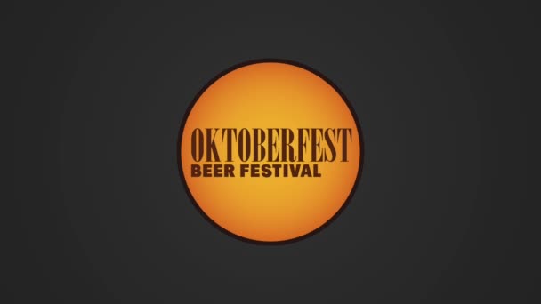 Oktober fest celebration HD animation — Stockvideo