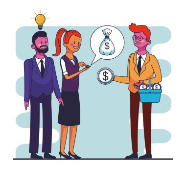 İş ve insanlar karikatür