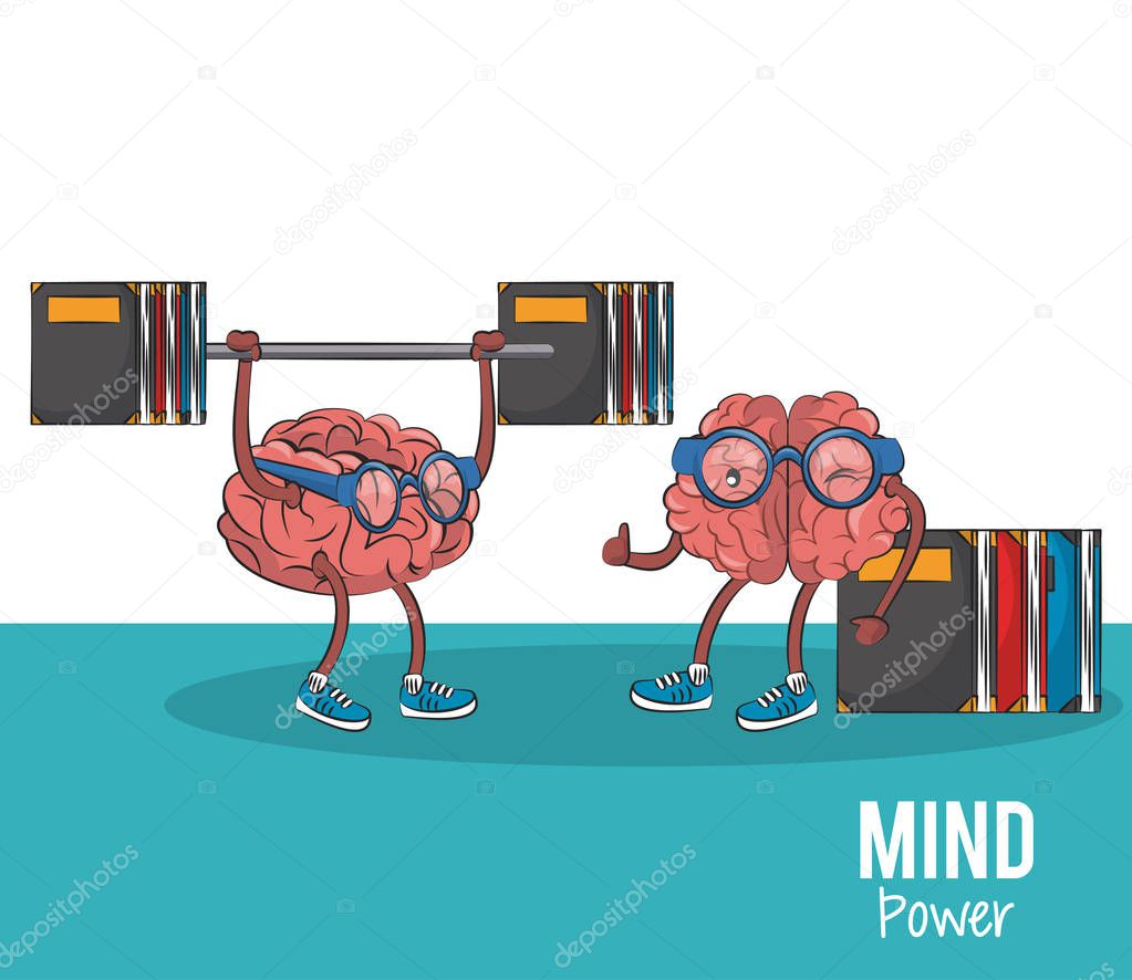Mind and brain power concept