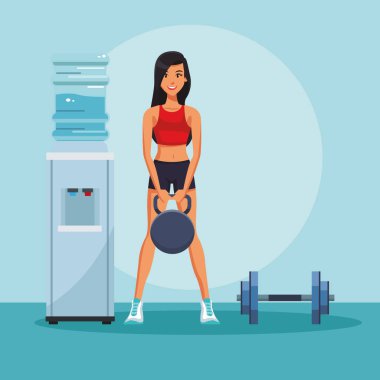 Genç ve fitness kadın