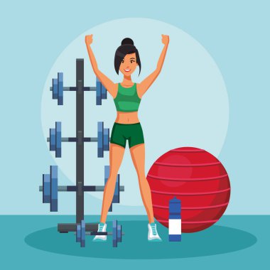 Genç ve fitness kadın