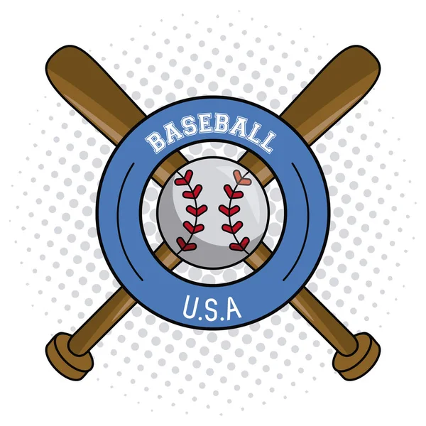 USA baseball sport gioco — Vettoriale Stock