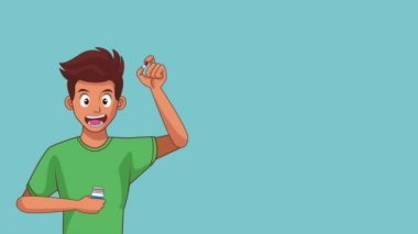 Tıp Hd animasyon ile sağlıklı adam