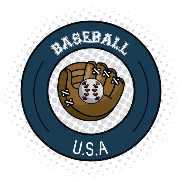 USA baseball sport gioco — Vettoriale Stock