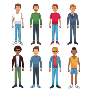 Genç erkek çizgi film