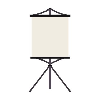 izole boş beyaz tahta