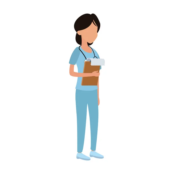 Femme médecin avatar — Image vectorielle