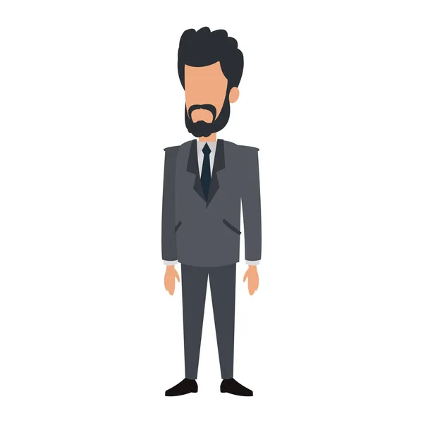 Hombre de negocios avatar dibujos animados — Archivo Imágenes Vectoriales