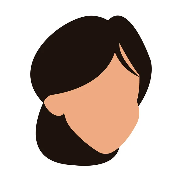 Vrouw gezichtsloze avatar — Stockvector