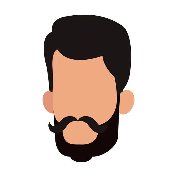 Hombre cabeza sin rostro — Vector de stock