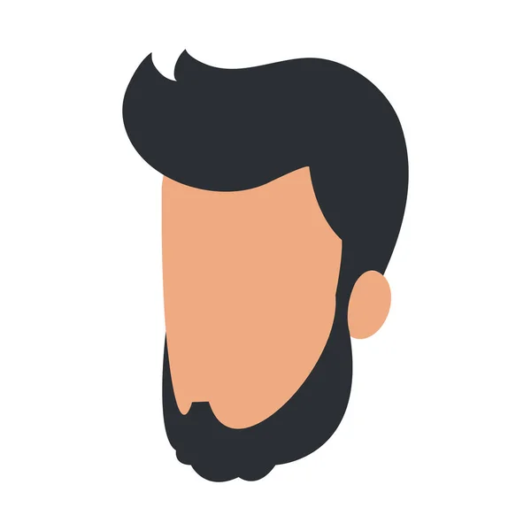 Man faceless head — Stock Vector