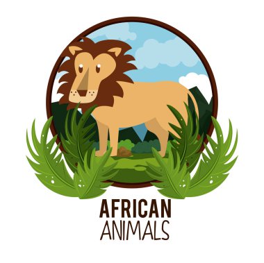 Afrika Hayvanlar Karikatür