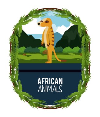 Afrika Hayvanlar Karikatür