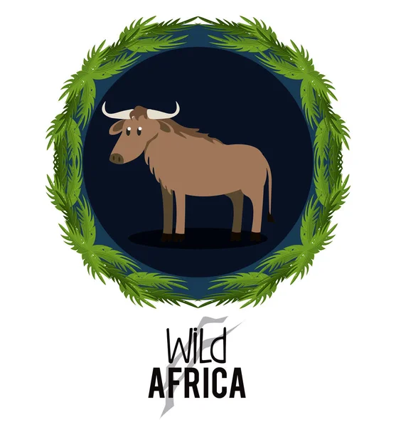 Wildtiere in Afrika — Stockvektor