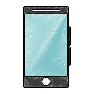 Akıllı telefon mobil teknoloji karalama