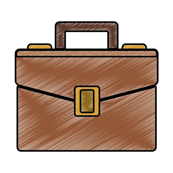 Business briefcase symbool Krabbel — Stockvector