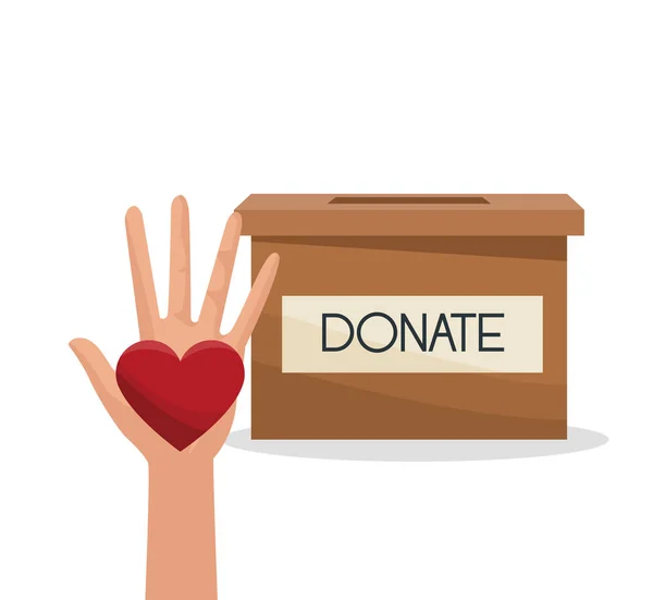 Välgörenhet aktie och kärlek — Stock vektor