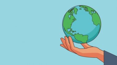 Mobile Gps ve dünya Hd animasyon