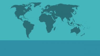 Teslimat dünya Hd animasyon çevresinde