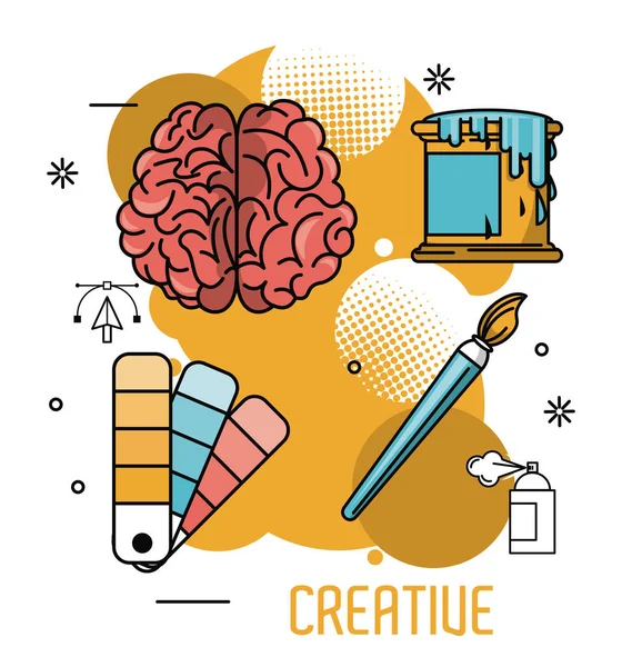 Colores e ideas creativas — Vector de stock