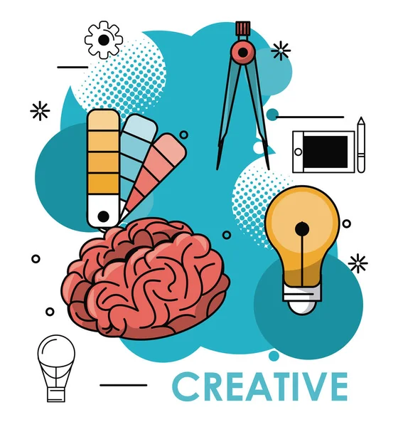 Cores e ideias criativas —  Vetores de Stock