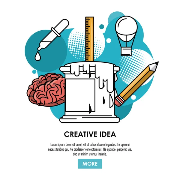 Будь креативным плакатом — стоковый вектор