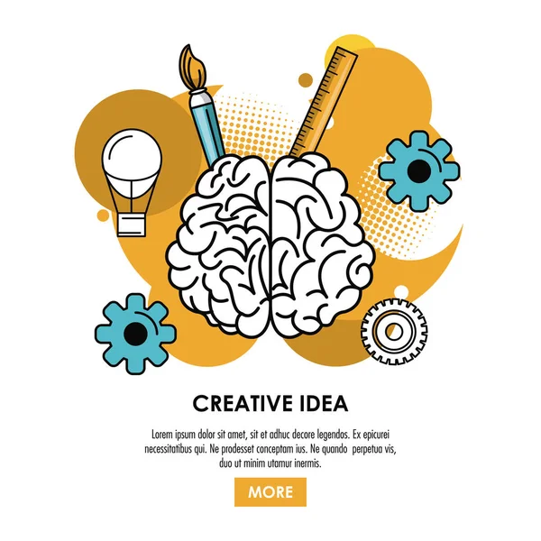 Být kreativní plakát — Stockový vektor