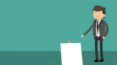 Executive işadamı çizgi film Hd animasyon