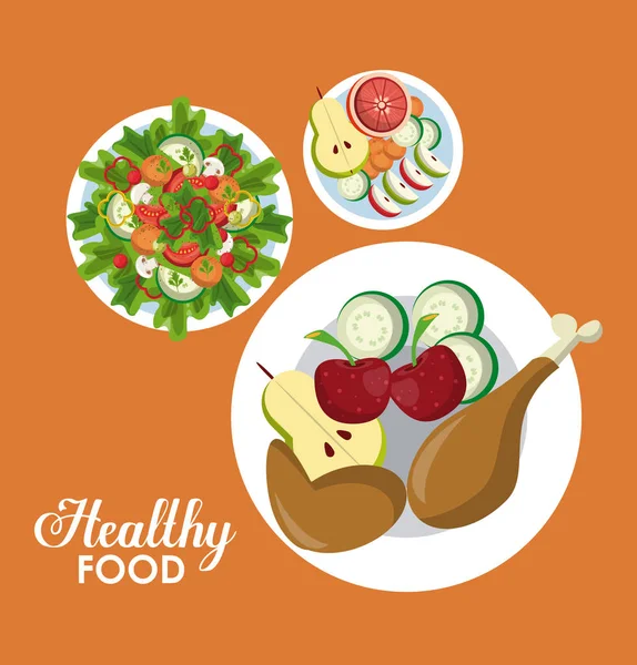健康食品概念 — 图库矢量图片