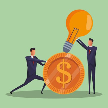 İş takım çalışması konsepti