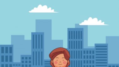 İş ve meslek Hd animasyon çizgi film