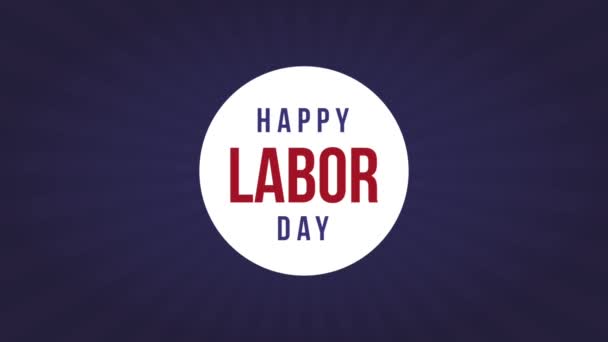 Glad labor day Hd animation — Stockvideo