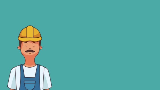 Happy labor day HD animation — Stock Video