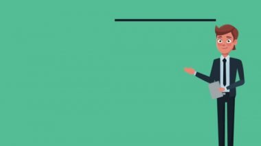 Executive işadamı çizgi film Hd animasyon