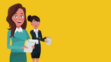 Executive iş ekip çalışması Hd animasyon