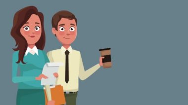 Executive iş ekip çalışması Hd animasyon