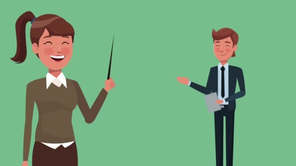 Executive Business Teamwork hd Animation — Stockvideo