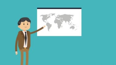 Executive işadamı çizgi film Hd animasyon