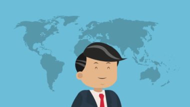 Executive işadamı çizgi film Hd animasyon