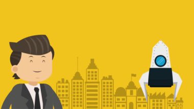 Executive işadamı çizgi film Hd animasyon
