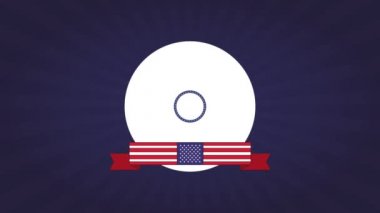 İşçi Bayramı amblemi Hd animasyon