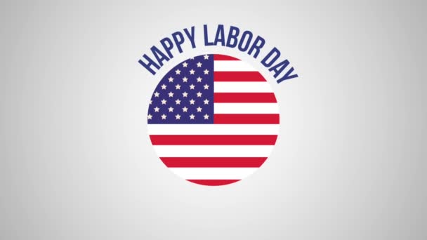 Glad labor day Hd animation — Stockvideo