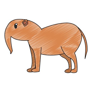 Karınca yiyen vahşi hayvan karalama