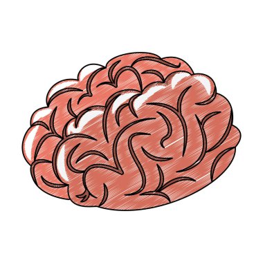 İnsan beyni karikatür karalama