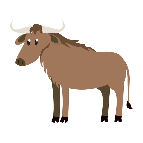 Buffalo animal sauvage — Image vectorielle