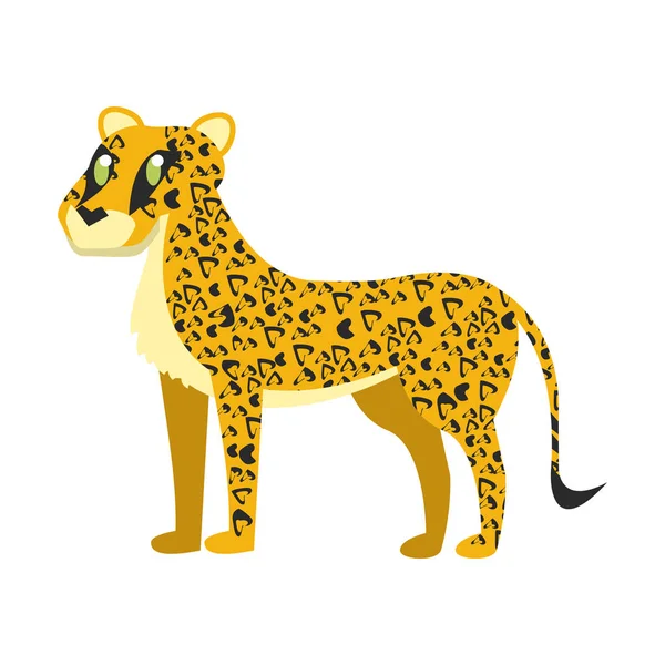 Leopard Hewan liar - Stok Vektor