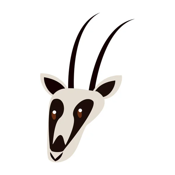 Vilda djur som antilop — Stock vektor