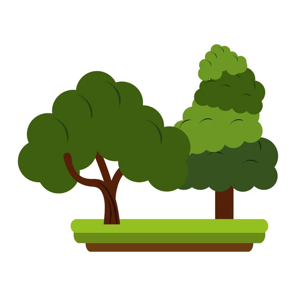 Stromy v přírodě — Stockový vektor