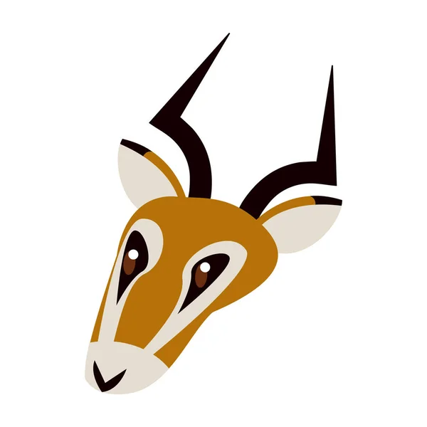 Antelope binatang liar - Stok Vektor