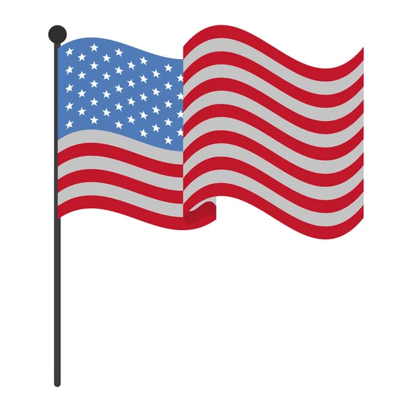 Drapeau des États-Unis — Image vectorielle